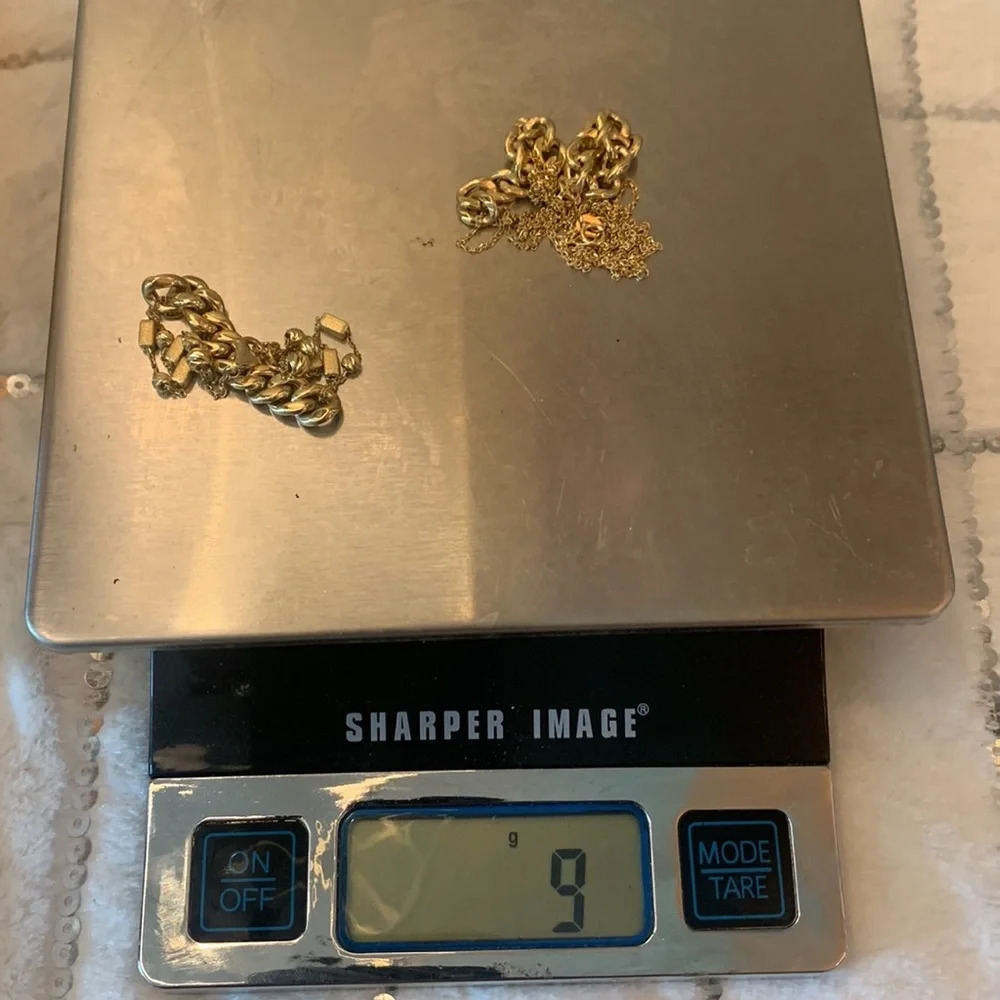 Rare find 750 real Italy gold 9 grams 18 karat Necklace & bracelet set - Picture 5 of 6